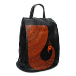 Peacock Leather Backpack-