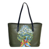 Peacocks Melody Green Tote