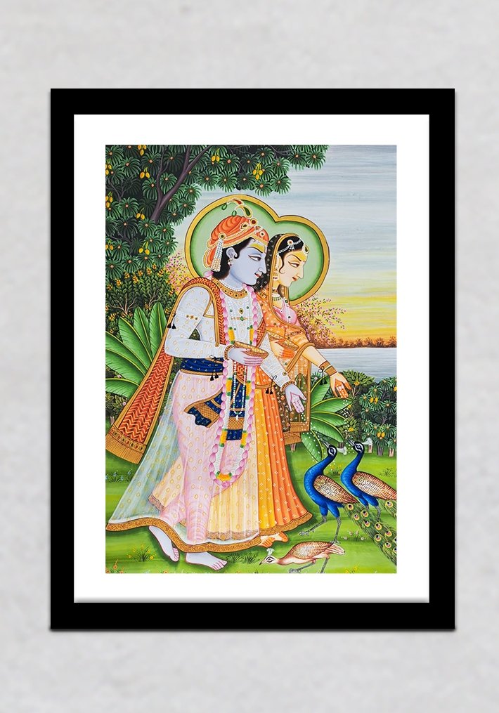 Radha Krishna Pichwai Painting by Shehzaad Ali Sherni