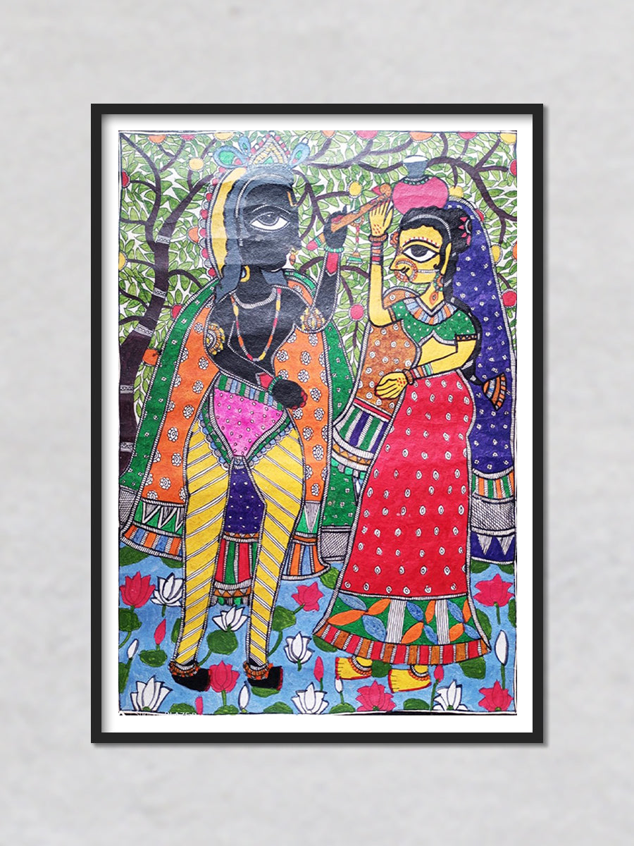 Shop Radha Krishna Madhubani Painting by Priti Karn