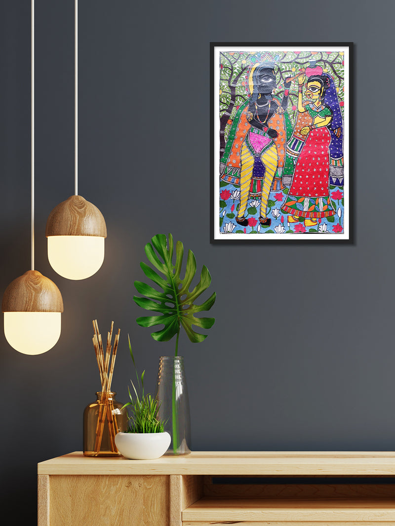 Radha Krishna Madhubani Painting online