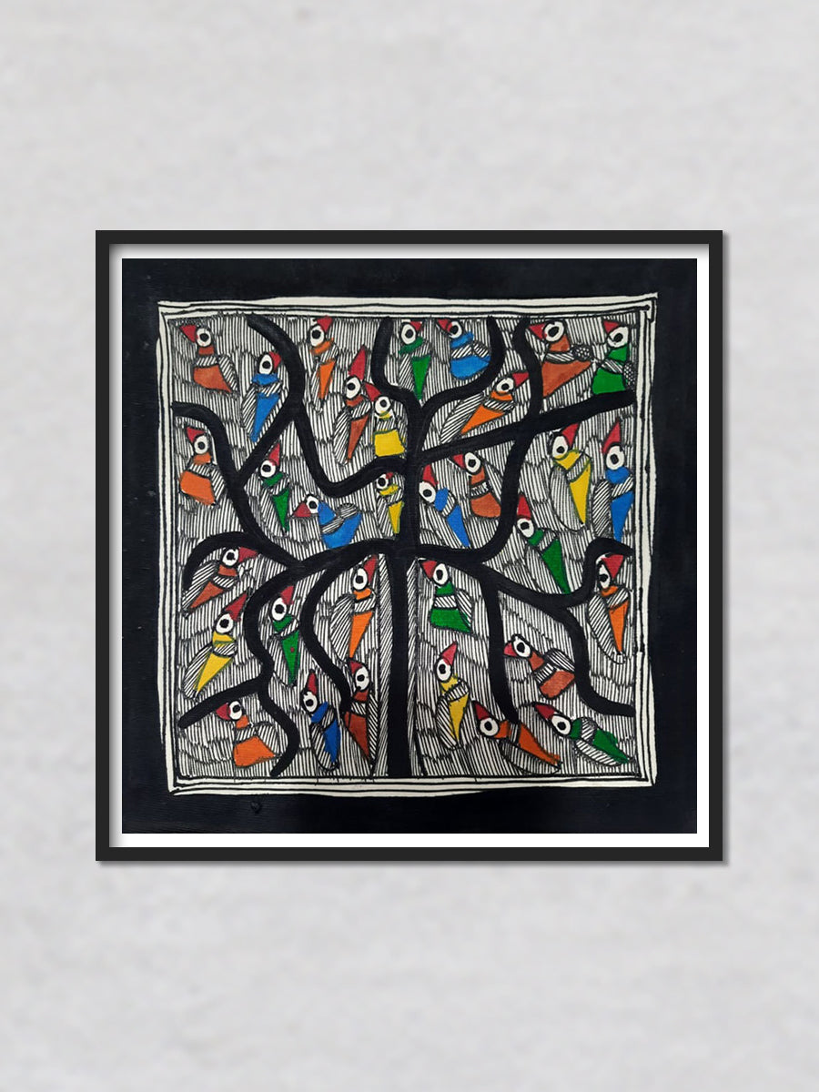 Tree of Life Madhubani Painting by Priti Karn