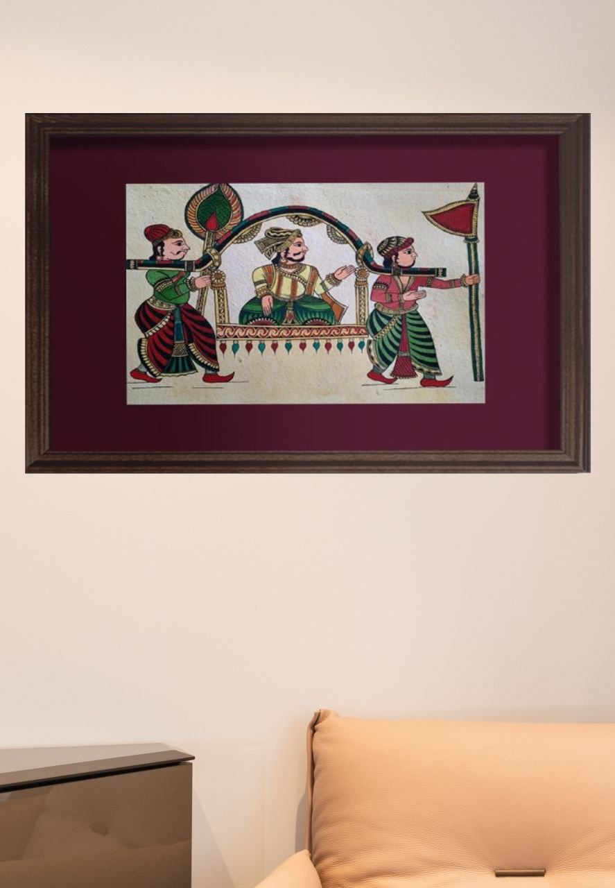 Raja Janak Palkhi Chitrakathi art for sale