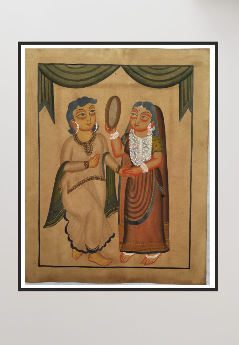 Breaking the Fast Kalighat Art by Bapi Chitrakar