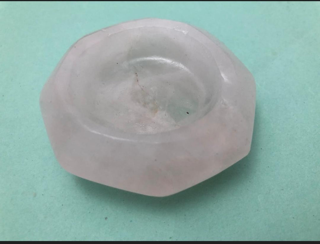 Rose Quartz Tea light holder