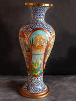 Royal Mughal Darbar Paper Mache Vase by Riyaz Khan