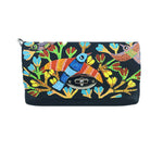 Beautiful Handpainted black saddle bag 