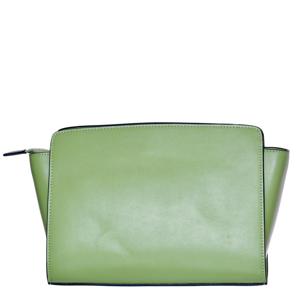 San Francisco , handpainted skyline on green crossbody-