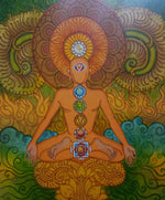 Buy Sanatan Chakras, Kerala Mural Painting by Jijulal