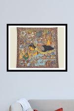 Shakuntla Devi Kalamkari painting for sale 