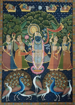 Shrinath Ji, Pichwai Painting by Sushil Soni