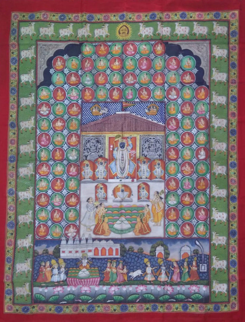 Shrinath Ji, Pichwai Painting by Sushil Soni