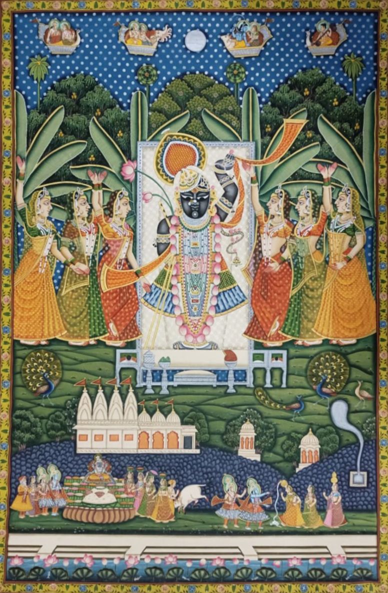 Shrinath Ji, Pichwai Painting by Sushil Soni