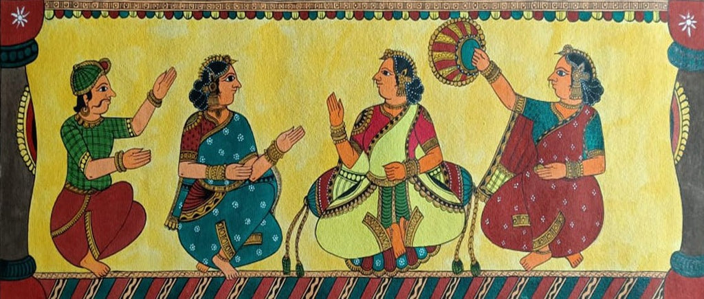 Buy Sita With Dass & Dassi Chitrakathi painting