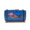 THE FISH , RECTANGLE PAPER MACHE CLUTCH-Paper Mache Clutch