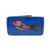 THE FISH , RECTANGLE PAPER MACHE CLUTCH-Paper Mache Clutch