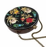 THE LEAVES, ROUND WOOD CLUTCH-