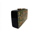 TREE OF LIFE , RECTANGLE PAPER MACHE CLUTCH-Paper Mache Clutch