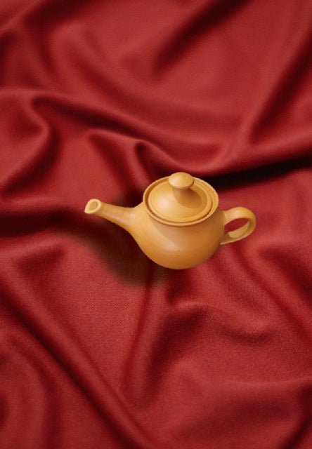 Tea Kettle in Terracotta art by Dolon Kundu-