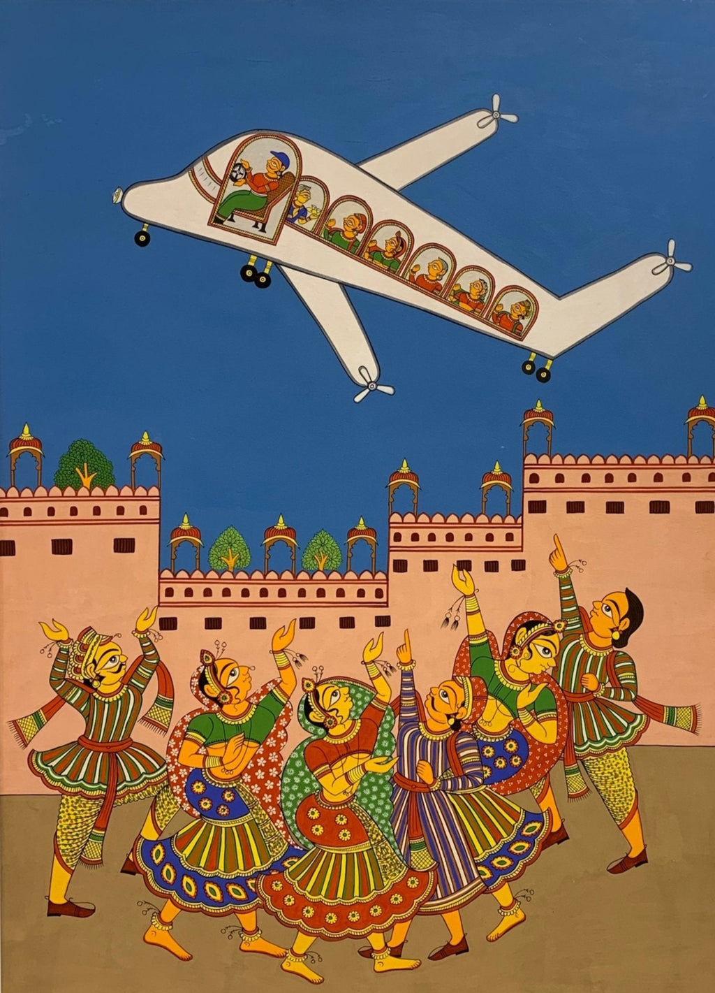 The Aeroplane Phad painting