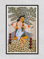 Kal Ketu Kalighat Painting by Uttam Chitrakar