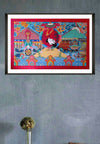 The crane Thangka painting