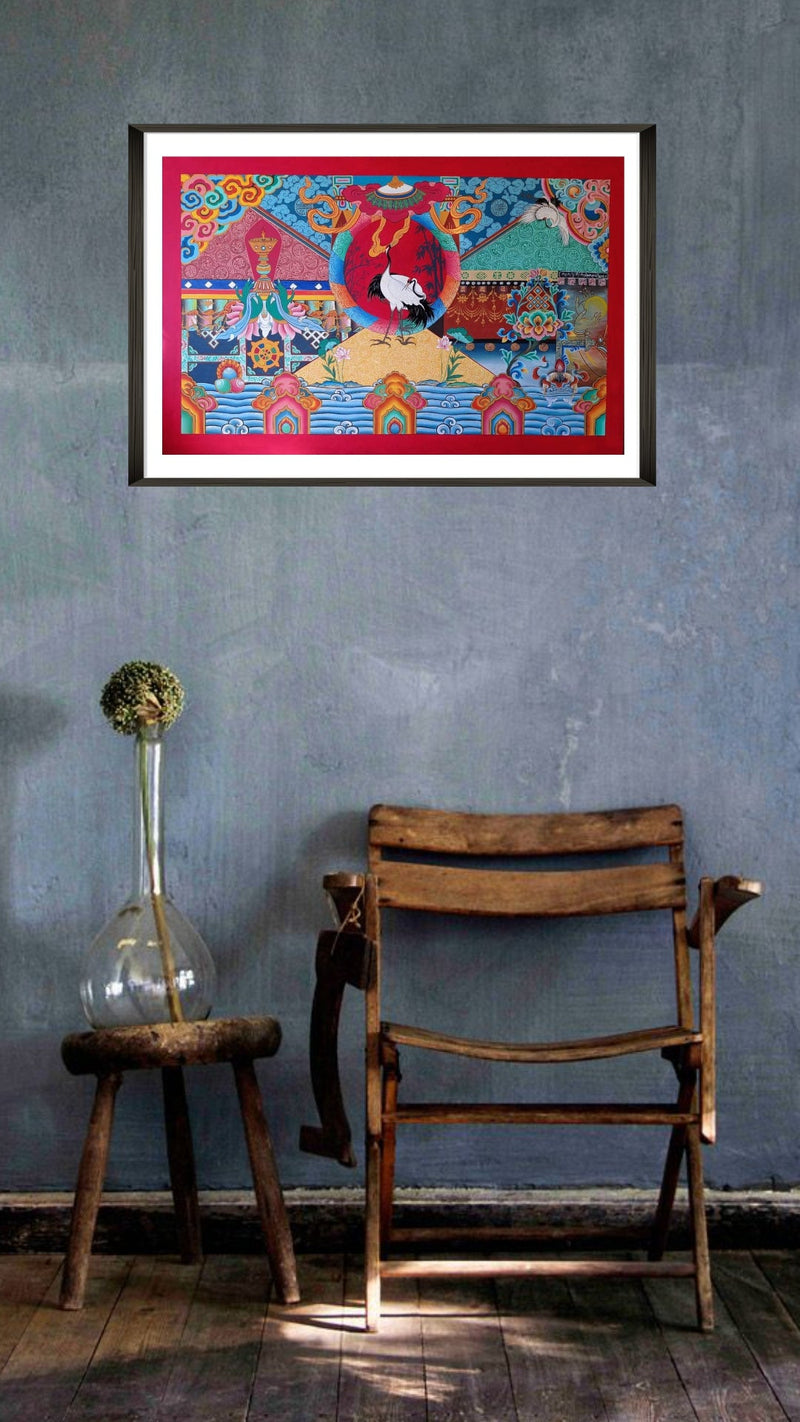 Buy Online The Crane: Thangka Painting