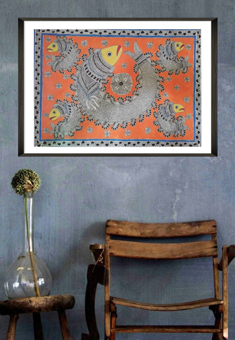 Shop The Fish Madhubani art