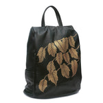 The Leaves, Black Backpack-