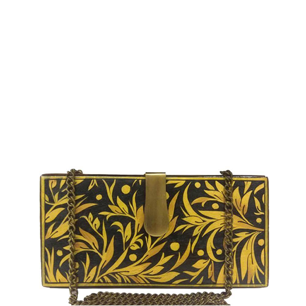 The Leaves, Wood Clutch-