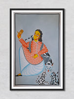 Shop Admiring Kalighat Painting by Uttam Chitrakar