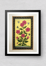 The Mughal Flowers in Miniature Painting by Mohan Prajapati