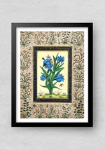 The Mughal Flowers in Miniature Painting by Mohan Prajapati