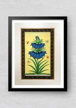 The Mughal Flowers in Miniature Painting by Mohan Prajapati