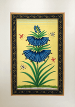 The Mughal Flowers in Miniature Painting by Mohan Prajapati