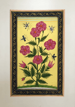 The Mughal Flowers in Miniature Painting by Mohan Prajapati