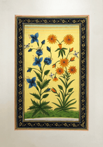 The Mughal Flowers in Miniature Painting by Mohan Prajapati