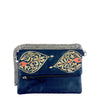 The Paisleys, Black Foldover Clutch/Sling-