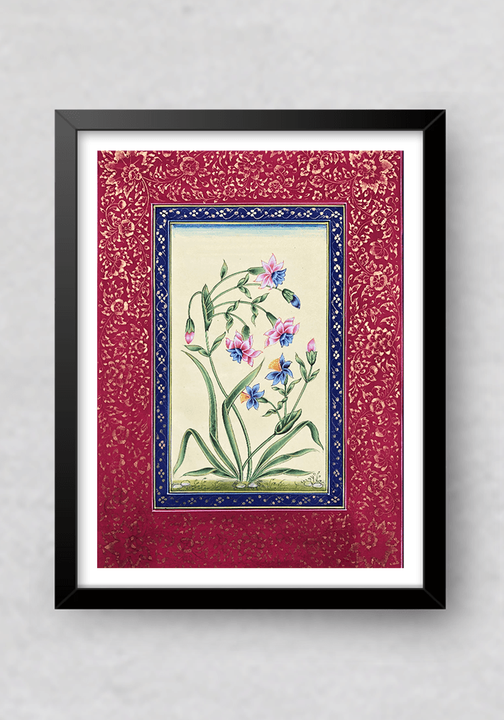 The Splendid Blossoms in Miniature Painting by Mohan Prajapati