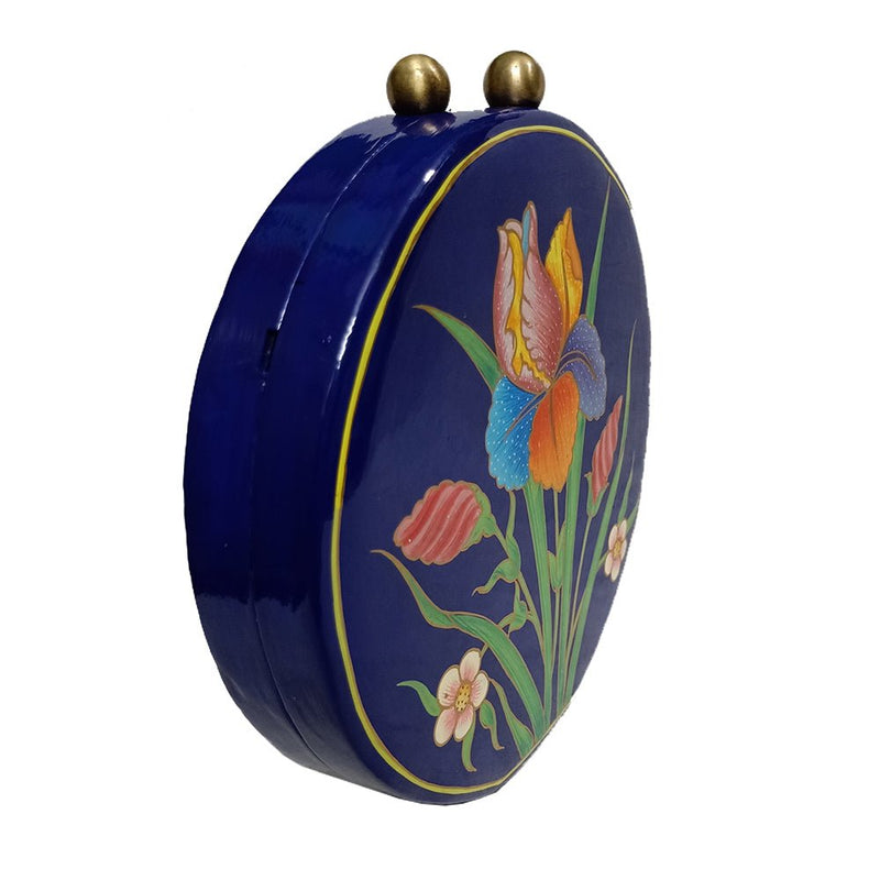 The Tulips, ROUND PAPER MACHE CLUTCH-Paper Mache Clutch