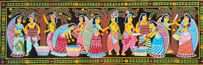 Tikuli Holi Painting by Ashok Kumar