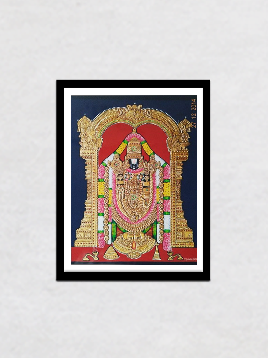 Pure Gold And 999 Silver Plated Lord Tirupati Balaji Statue 4.5 Inch –  Statue Manufacturer