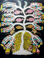 Tree Of Life  Bhil Painting by Shersingh Bhabhor