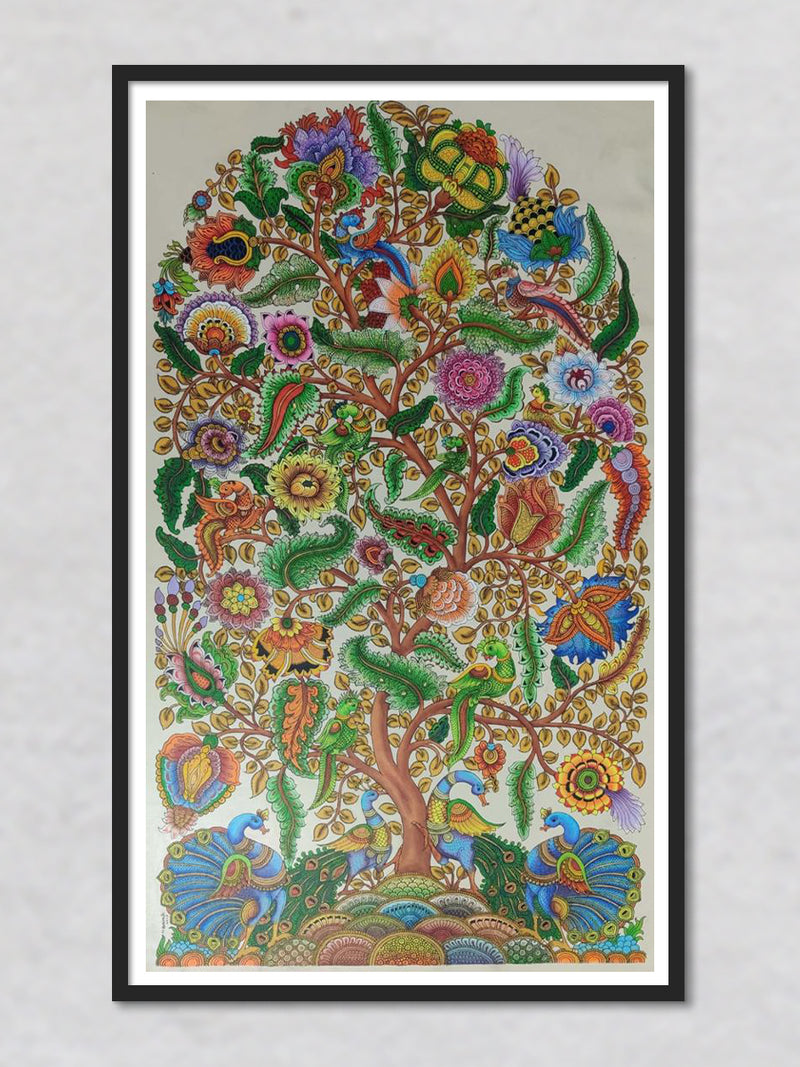 Tree of Life: Kalamkari Painting by Harinath.N for sale