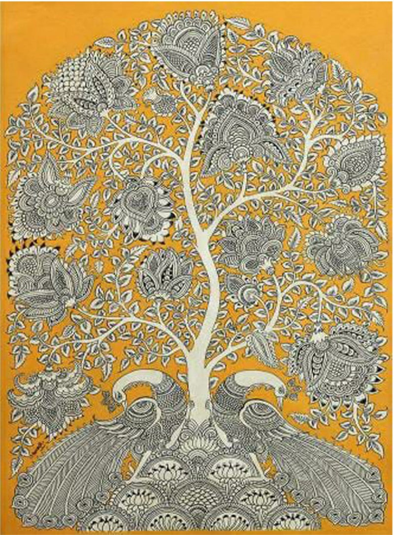 Tree of Life: Kalamkari Painting by Harinath.N