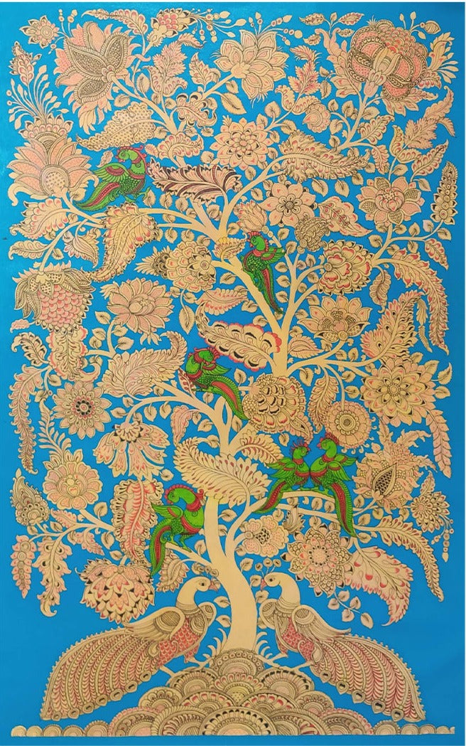 Tree of Life: Kalamkari Painting by Harinath.N