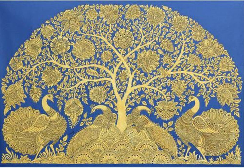 Tree of Life: Kalamkari Painting by Harinath.N