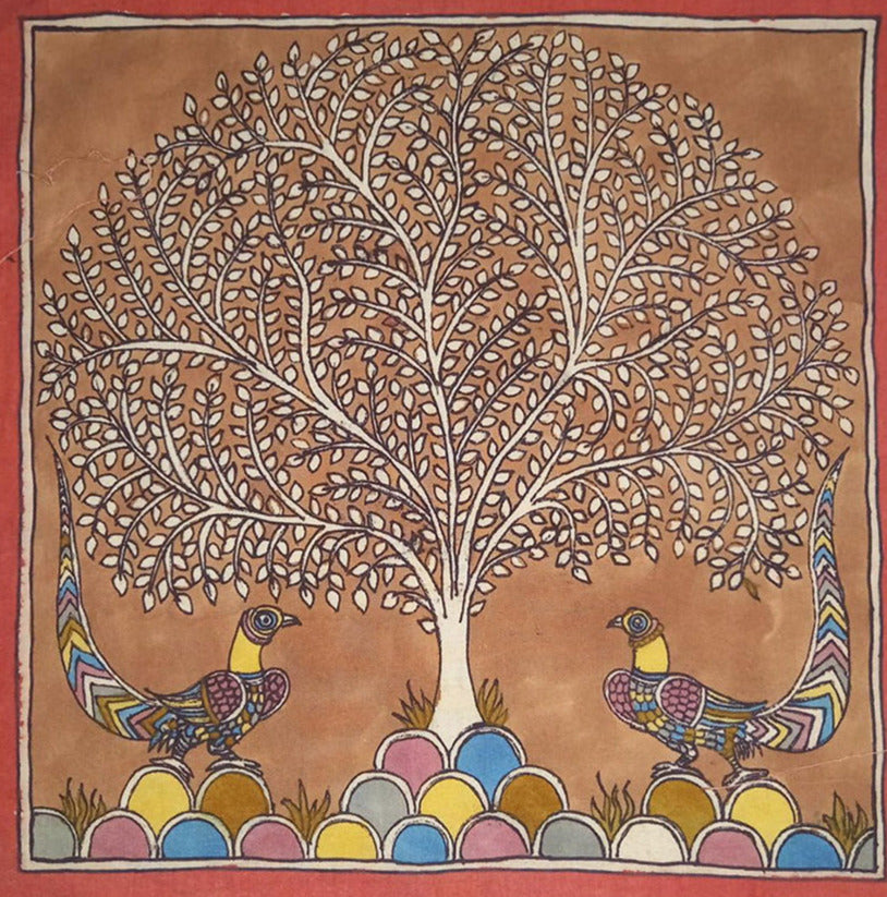 Tree of Life Mata Ni Pachedi Painting by Bhanu Bhai Chittara