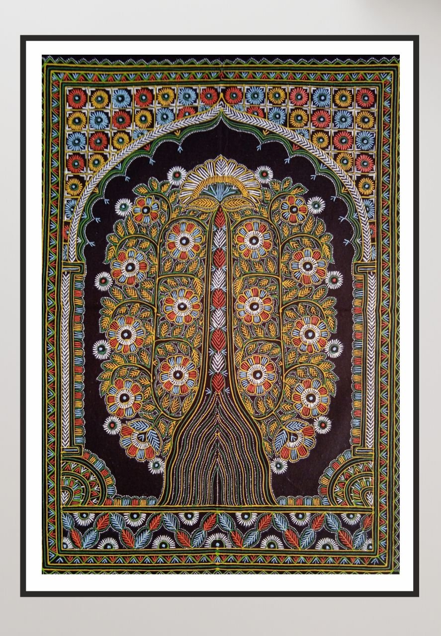 Tree of Life Rogan Art by Rizwan Khatri-Paintings by Master Artists