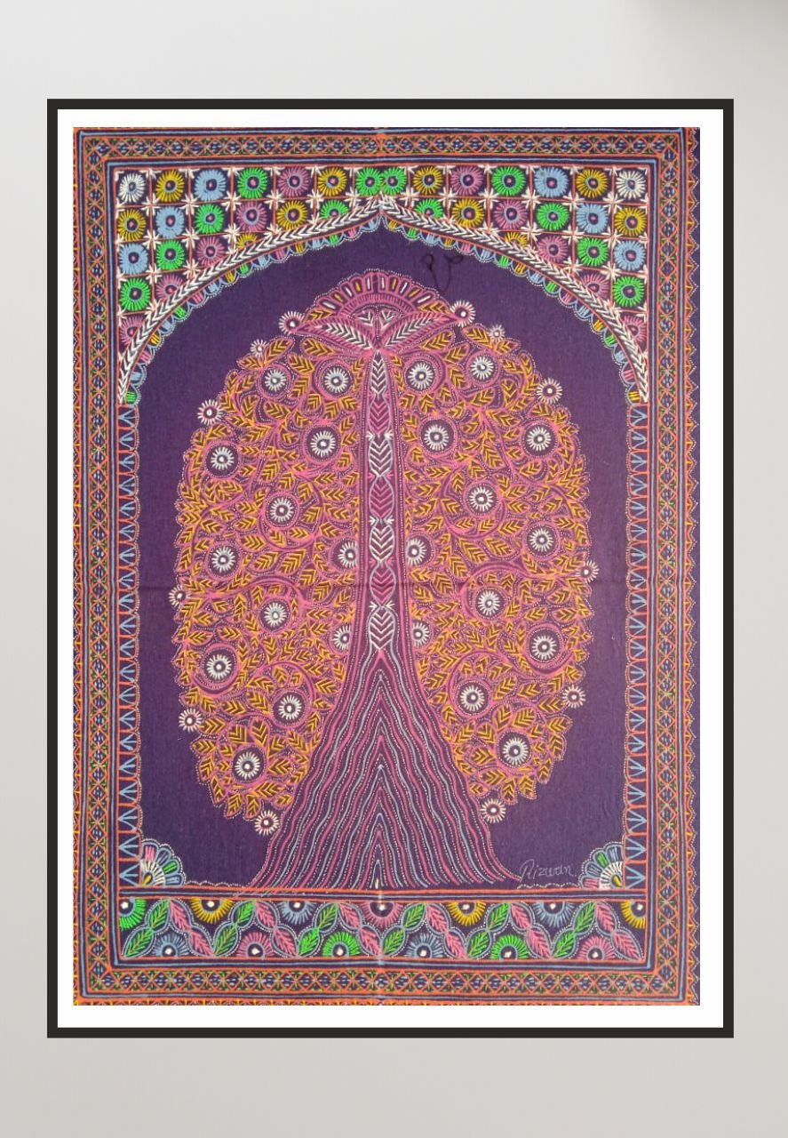 Tree of Life Rogan Art by Rizwan Khatri-Paintings by Master Artists